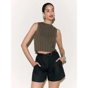 Reformation High Waist Black Shorts